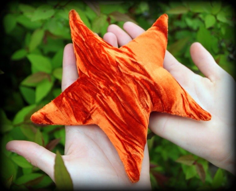 Celestial Charm velvet star sachet pillows in an array of colours