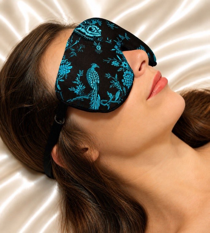 Opulence silk brocade sleep eye mask